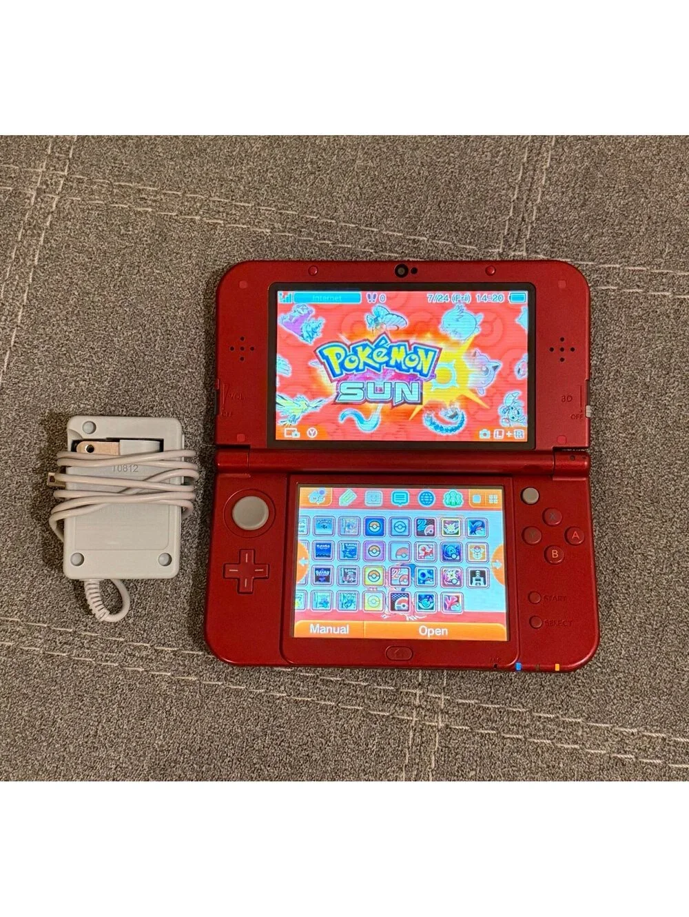 “New” Nintendo 3DS XL (Ruby) (Customized)